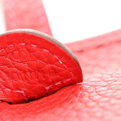 Hermes Taurillon Clemence Amazone Evelyne TPM Vermillion Rouge Vif 7 of 11