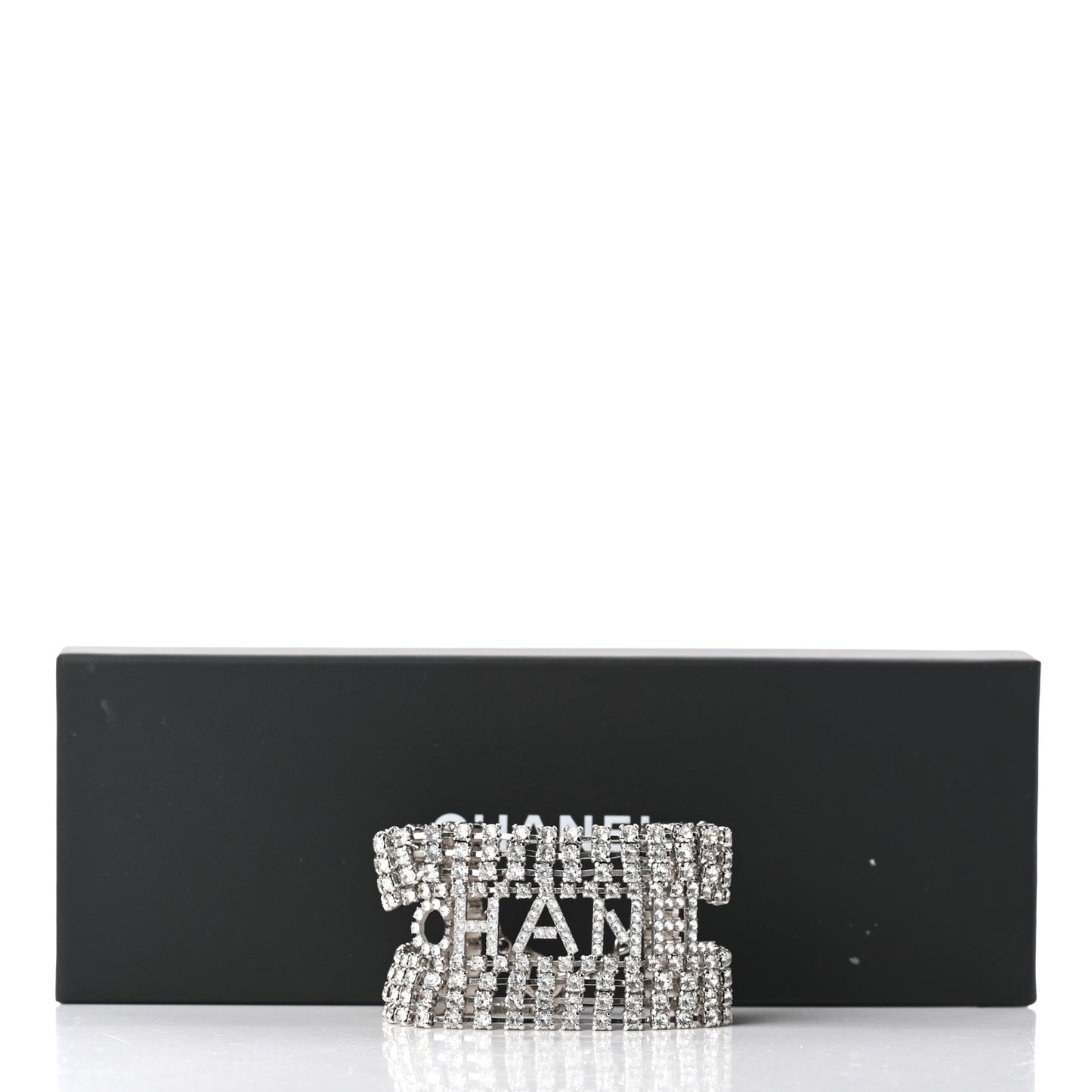 Crystal CC Logo Bracelet Silver