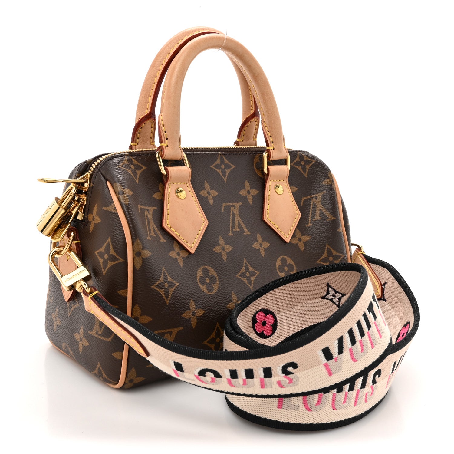 Louis Vuitton Monogram Speedy Bandouliere 20 Black 3 of 14