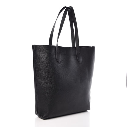 Burberry Grainy Calfskin Embossed Logo Tote Black 3 of 8