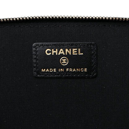 Chanel Lambskin Quilted Small Top Handle Vanity Case With Chain Black 6 of 10