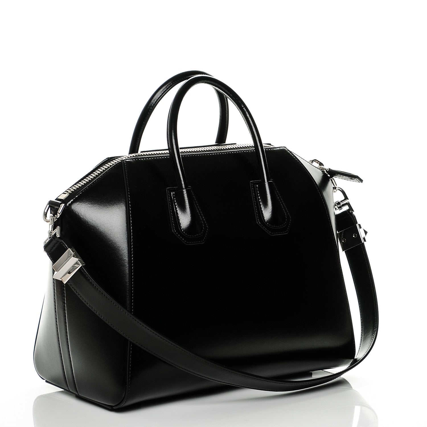 Givenchy Shiny Lord Calfskin Medium Antigona Black 3 of 6