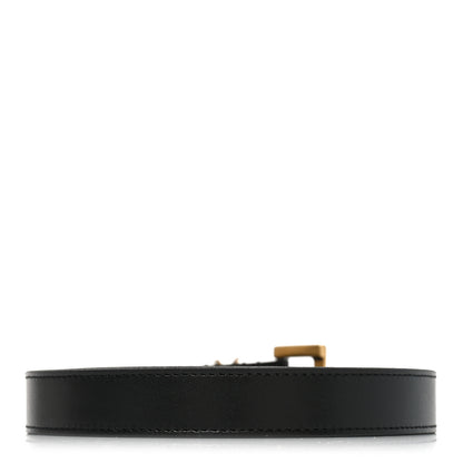 Saint Laurent Vegetable Tanned Cassandre Belt 85 34 Black 2 of 5