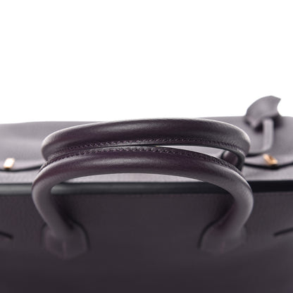 Hermes Taurillon Clemence Birkin 30 Raisin 10 of 39