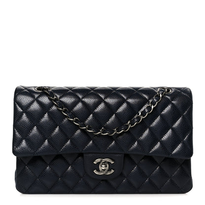 Chanel Caviar Quilted Medium Double Flap Navy 1 of 10
