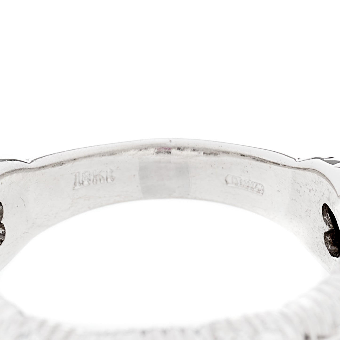 18K White Gold Diamond Appasionata Woven Ring 50 5.25