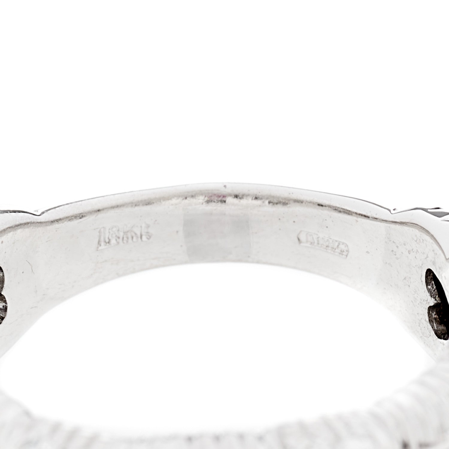 Roberto Coin 18K White Gold Diamond Appasionata Woven Ring 50 5.25 4 of 5