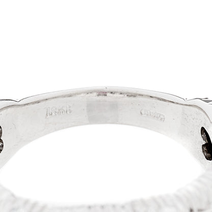 Roberto Coin 18K White Gold Diamond Appasionata Woven Ring 50 5.25 4 of 5