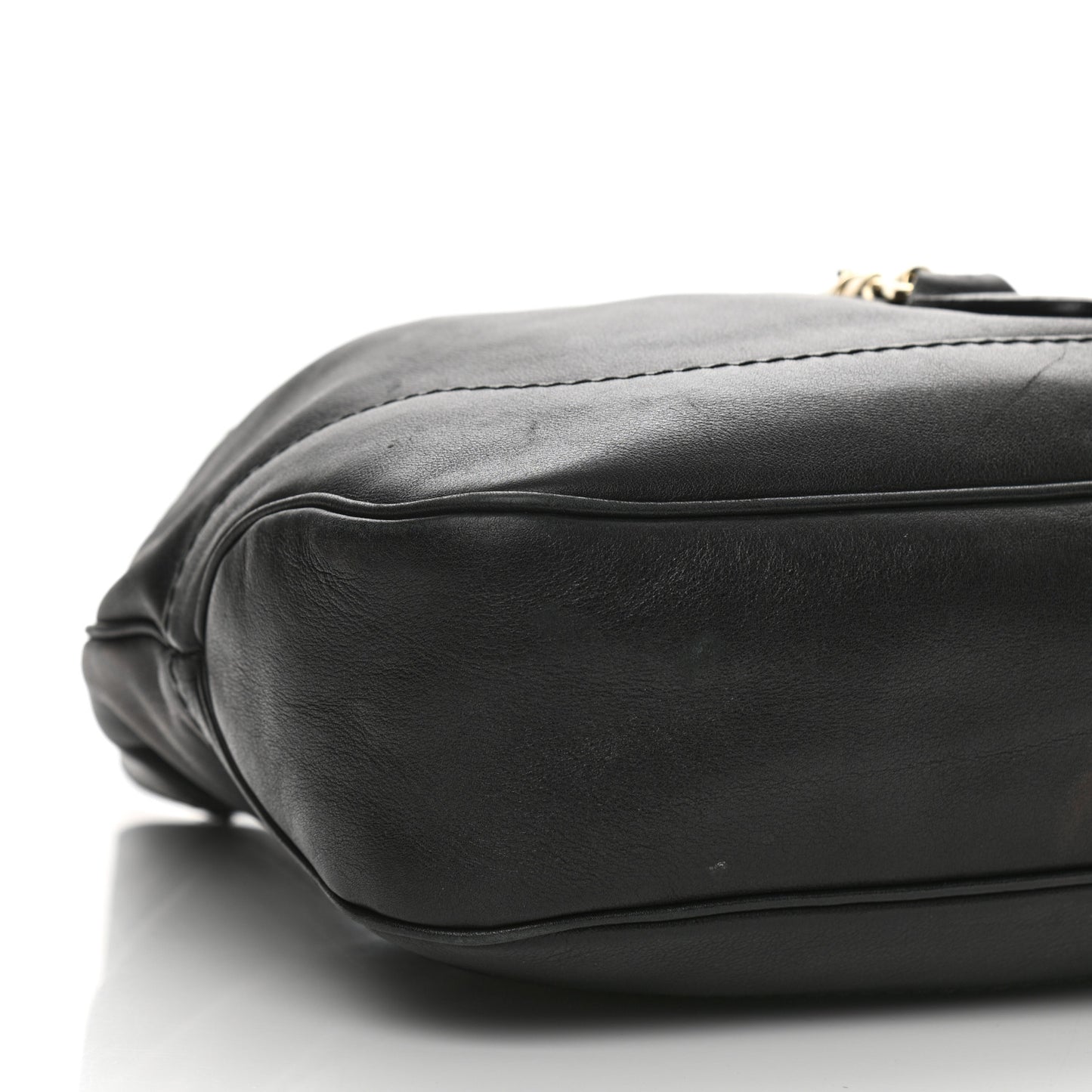 Calfskin Medium New Jackie Shoulder Bag Black