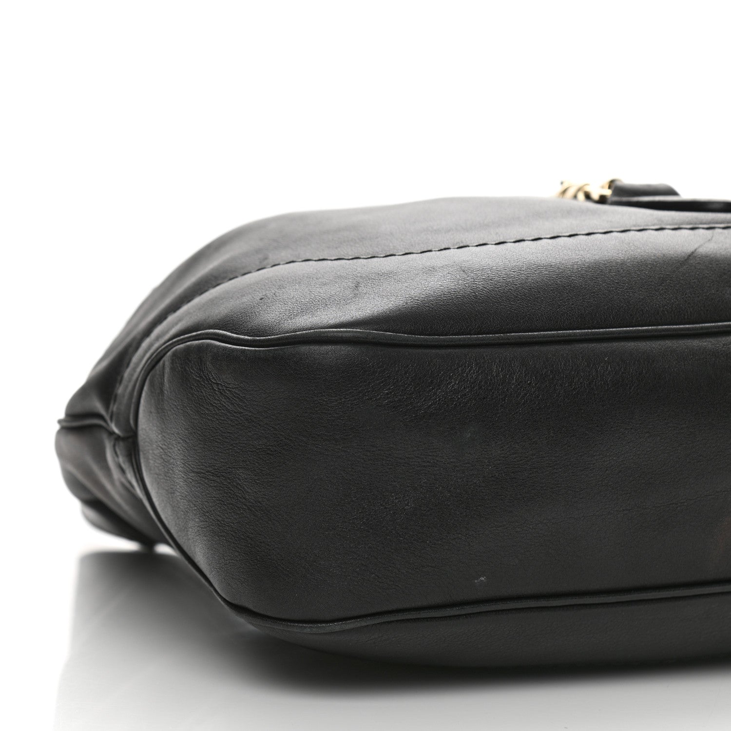 Gucci Calfskin Medium New Jackie Shoulder Bag Black 9 of 15