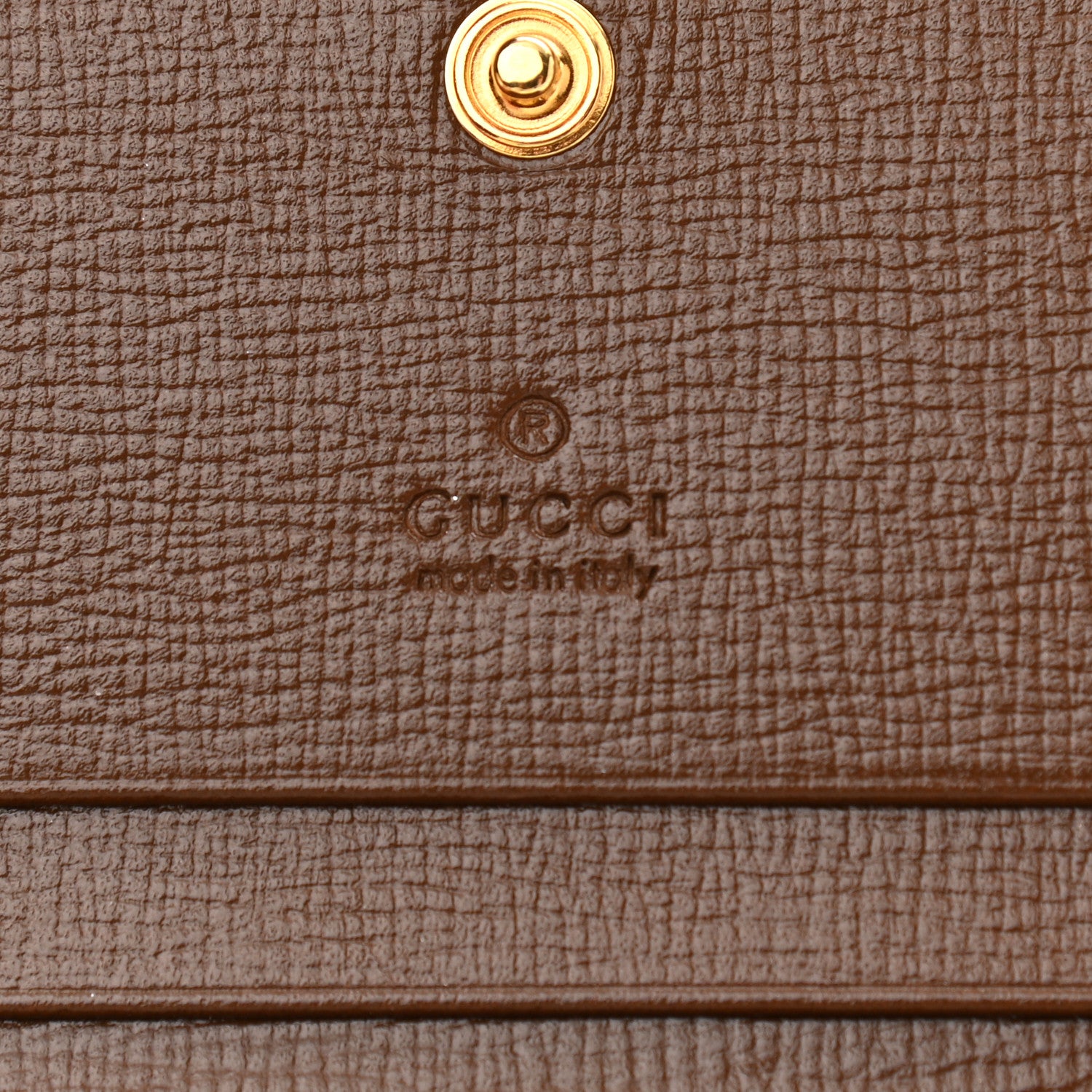 Gucci GG Supreme Monogram Horsebit 1955 Card Case Wallet Beige Ebony Brown Sugar 6 of 8