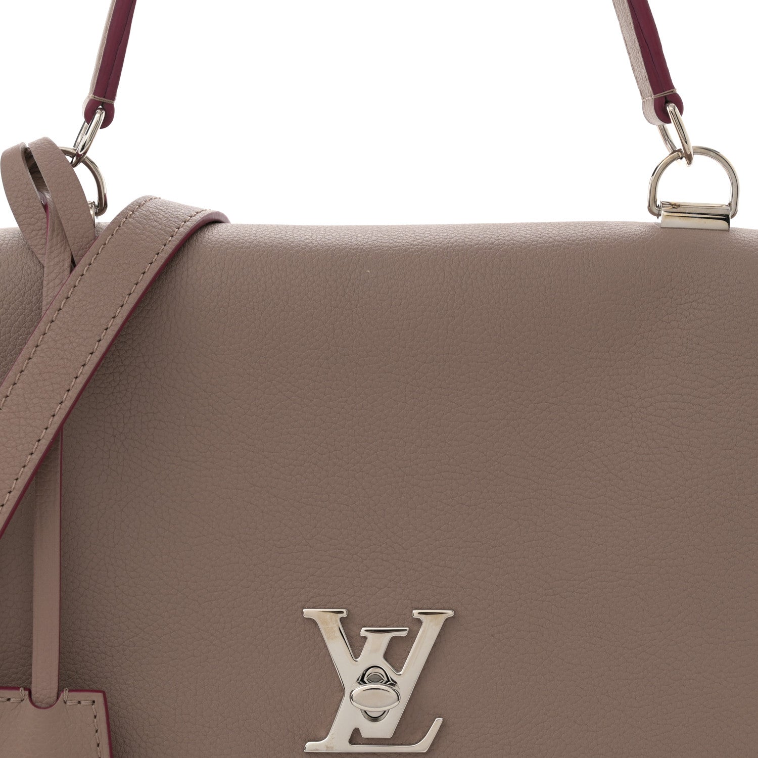 Louis Vuitton Soft Calfskin Lockme II Top Handle Taupe Glace 7 of 11