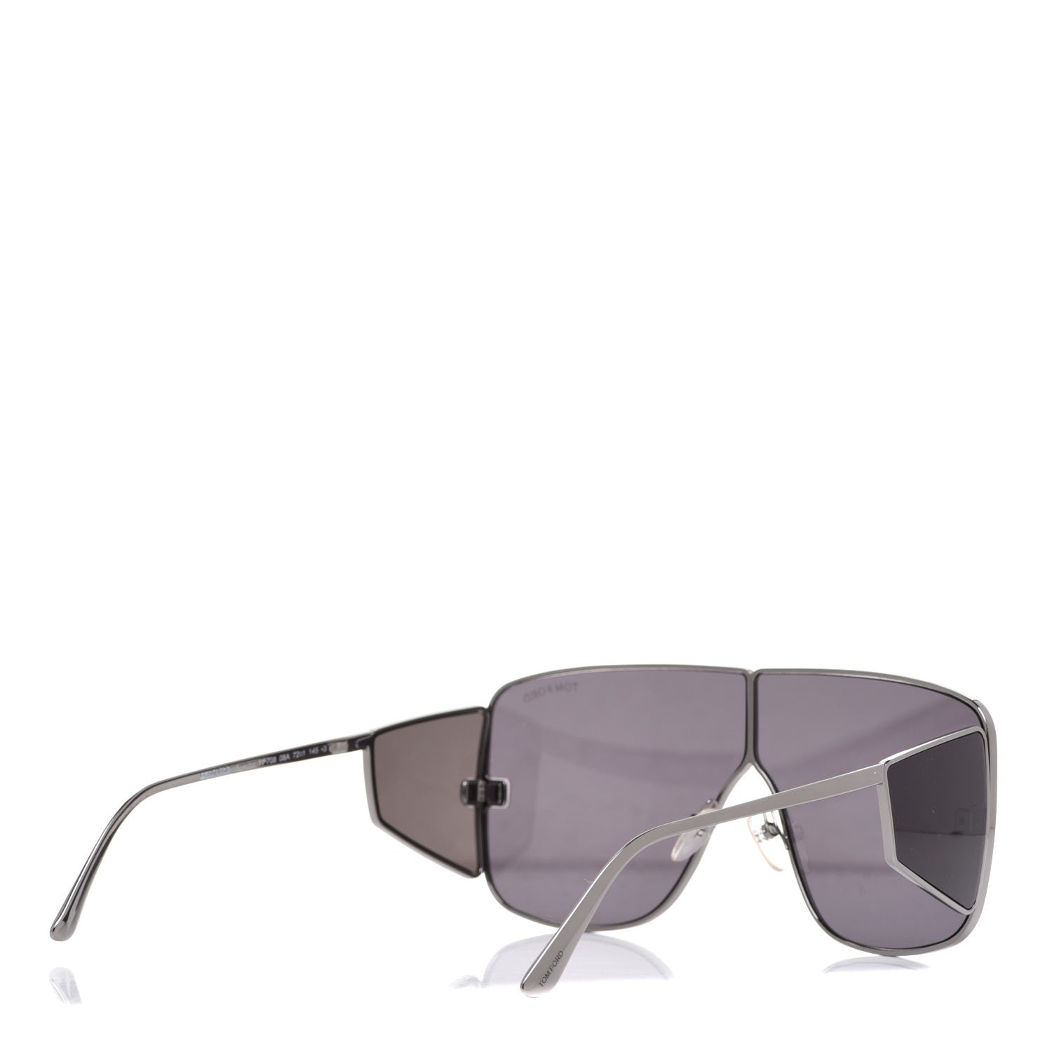 Tom Ford Square Spector Sunglasses TF 708 Dark Ruthenium Grey 4 of 6
