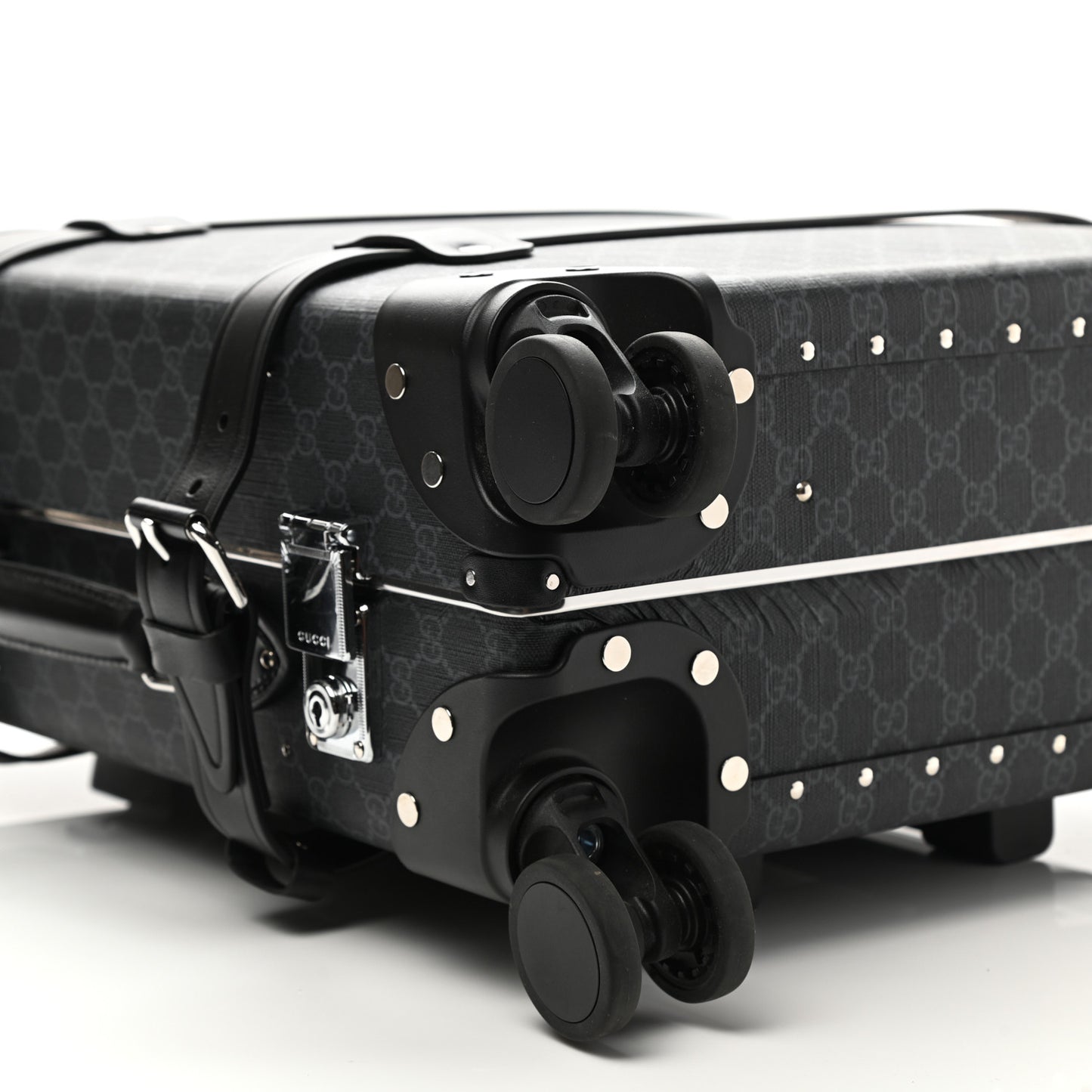 GG Supreme Monogram Globe-Trotter Carry-On Black