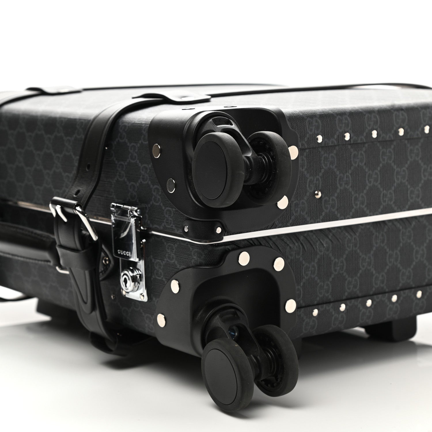 Gucci GG Supreme Monogram Globe-Trotter Carry-On Black 7 of 8