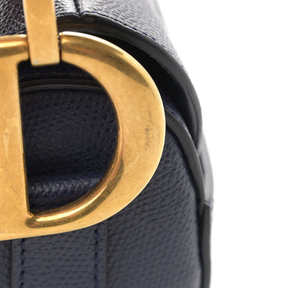 Christian Dior Grained Calfskin Saddle Bag Navy 11 of 13