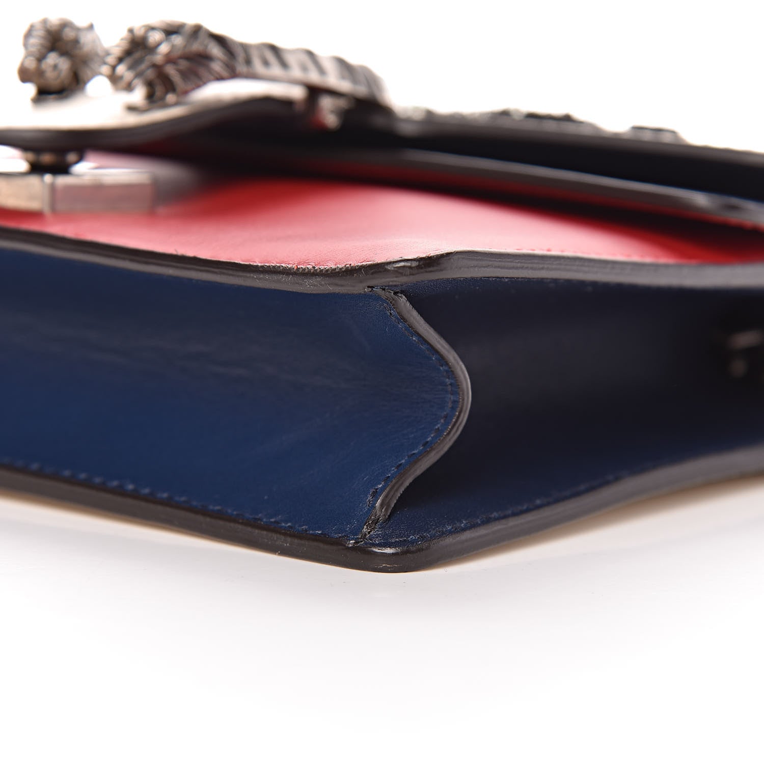 Gucci Calfskin Crystal Snake Embroidered Mini Dionysus Shoulder Bag Mystic White Hibiscus Red Blue Agata 10 of 10