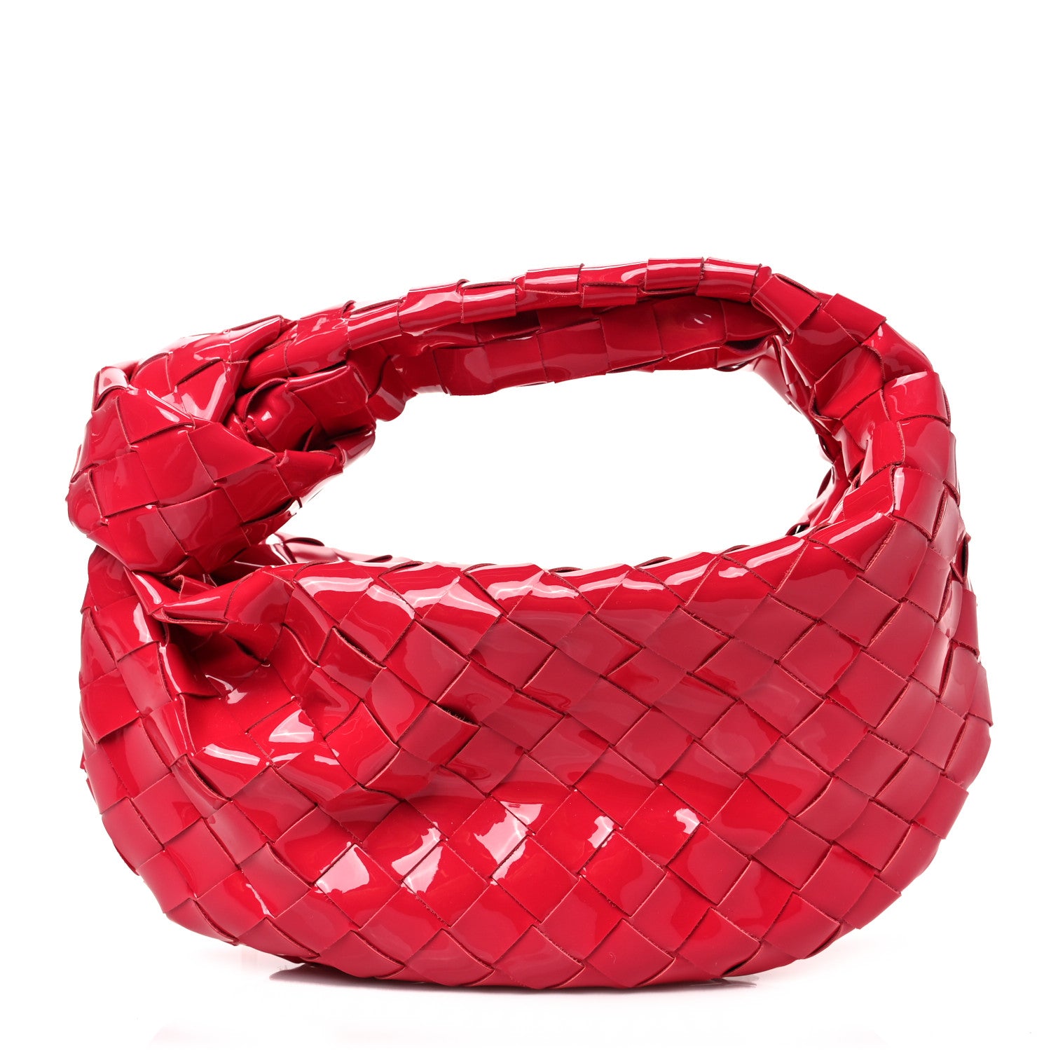 Bottega Veneta Patent Nappa Intrecciato Mini Jodie Candy Stripe 1 of 7