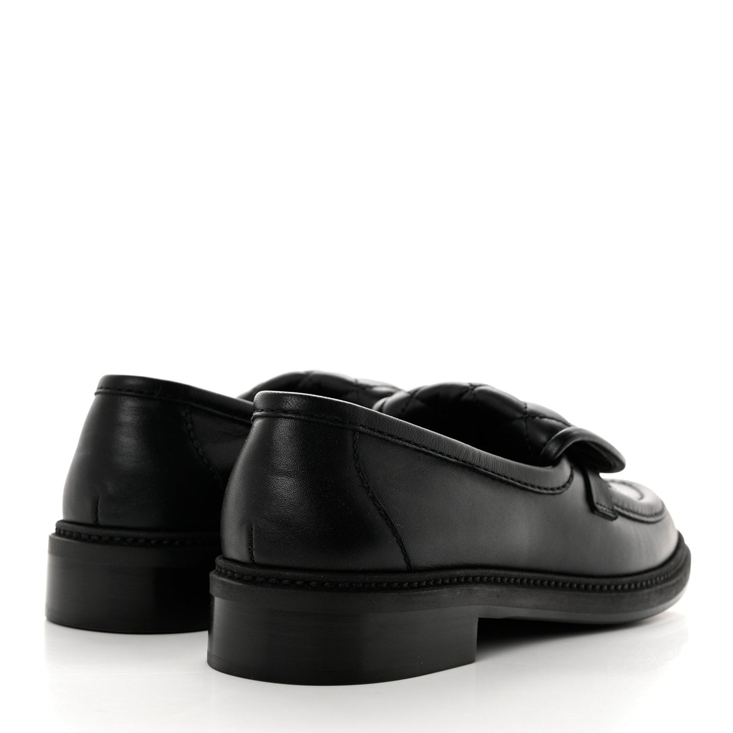 Lambskin Quilted CC Turnlock Loafers 38 Black
