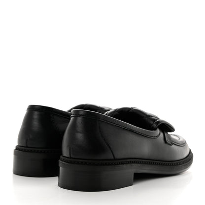 Chanel Lambskin Quilted CC Turnlock Loafers 38 Black 4 of 9