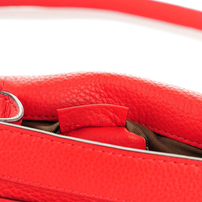 Chloe Calfskin Mini Marcie Round Crossbody Bag Red 9 of 9