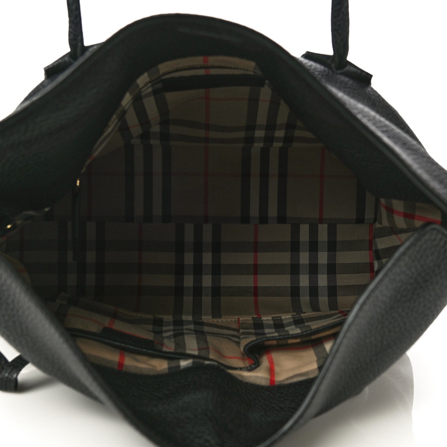 London Grainy Calfskin Medium Baynard Tote Black