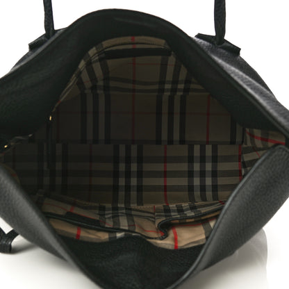 Burberry London Grainy Calfskin Medium Baynard Tote Black 5 of 14