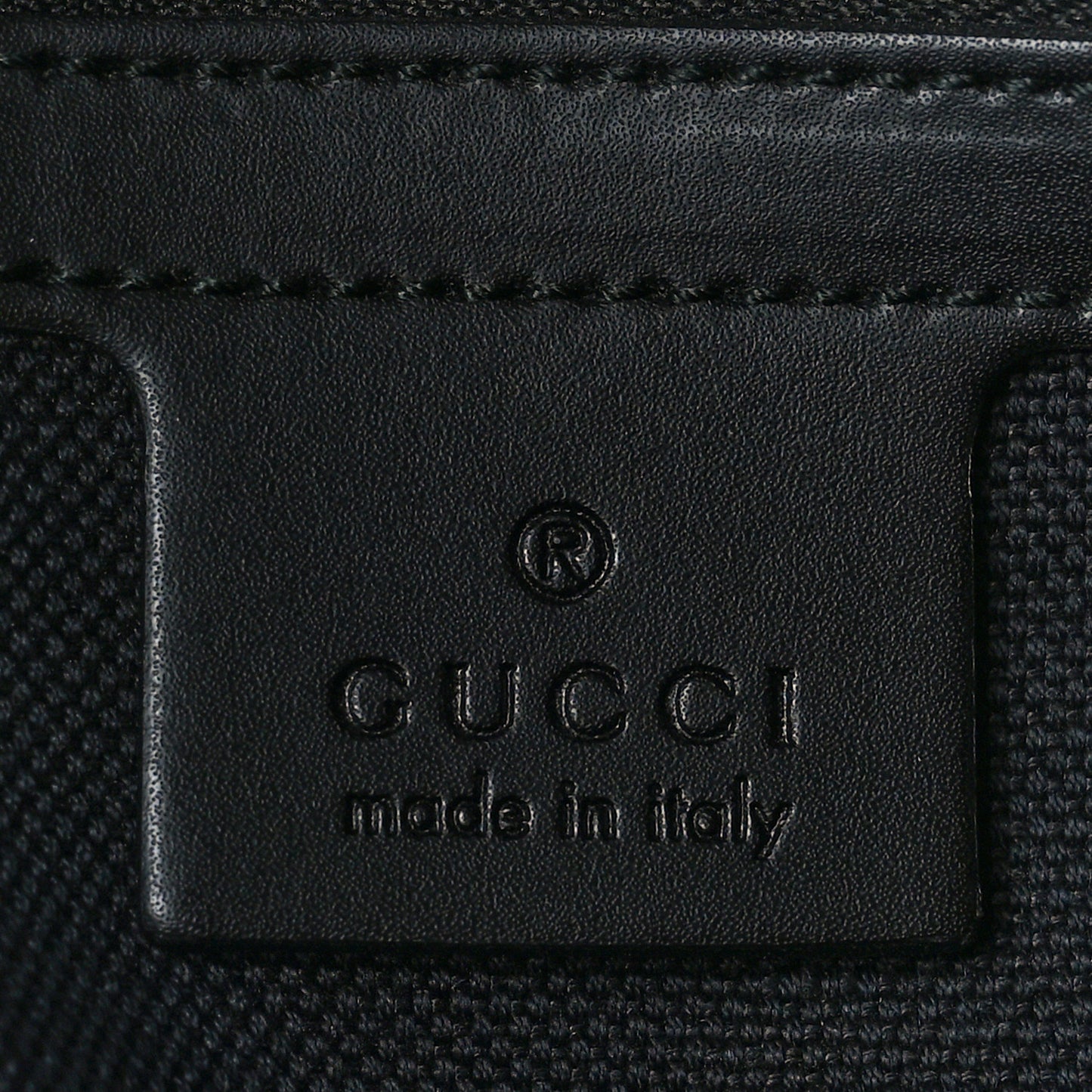 GG Supreme Monogram Appia Calfskin Web Flat Messenger Bag Black Grey