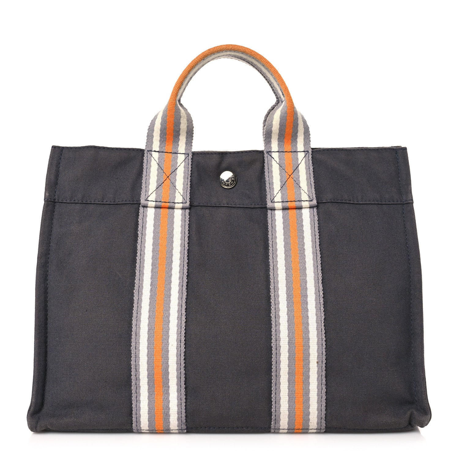 Hermes Cotton Canvas Tout Fourre PM Grey 1 of 8