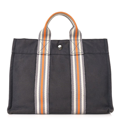 Hermes Cotton Canvas Tout Fourre PM Grey 1 of 8