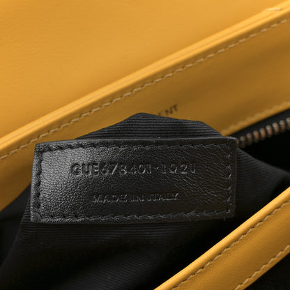 Saint Laurent Calfskin Y Quilted Monogram Toy Loulou Crossbody Bag Saffran 7 of 11