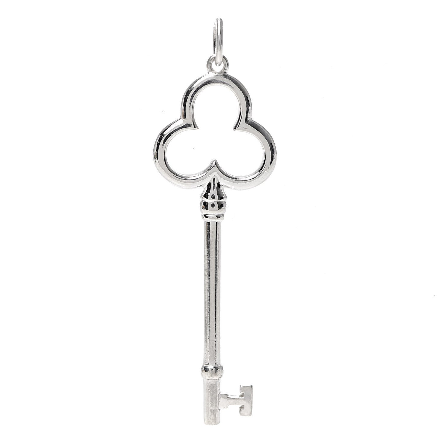 Sterling Silver Trifoil Key Pendant