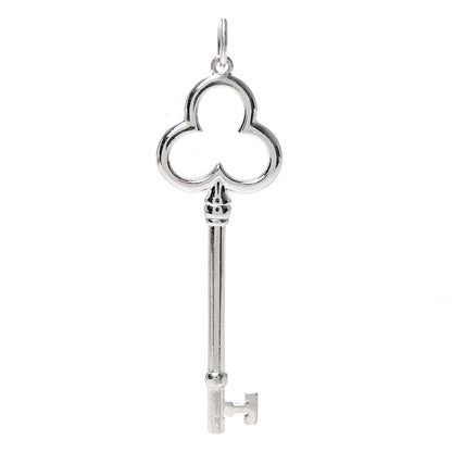 Tiffany Sterling Silver Trifoil Key Pendant 1 of 3
