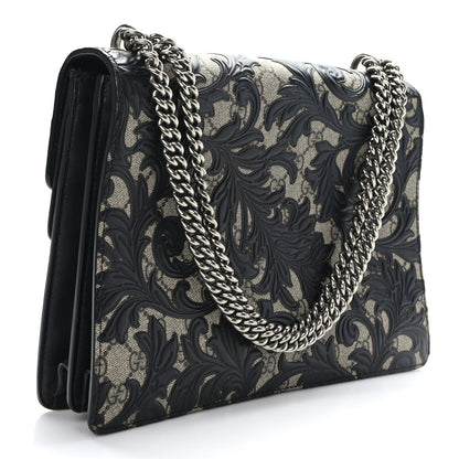 Gucci GG Supreme Monogram Arabesque Medium Dionysus Shoulder Bag Black 3 of 9
