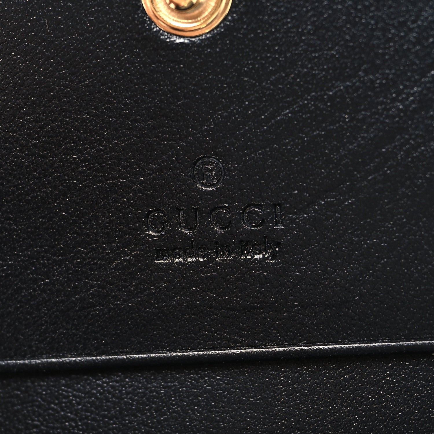 Gucci Calfskin GG Matelasse Card Case Wallet Black 7 of 12