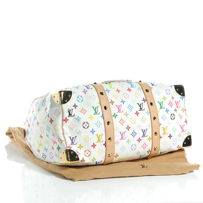 Louis Vuitton Monogram Multicolor Keepall 45 White 4 of 6