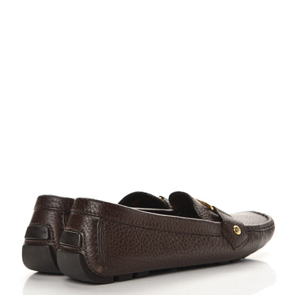 Louis Vuitton Calfskin Monte Carlo Moccasin Loafers 38.5 Cacao 4 of 9