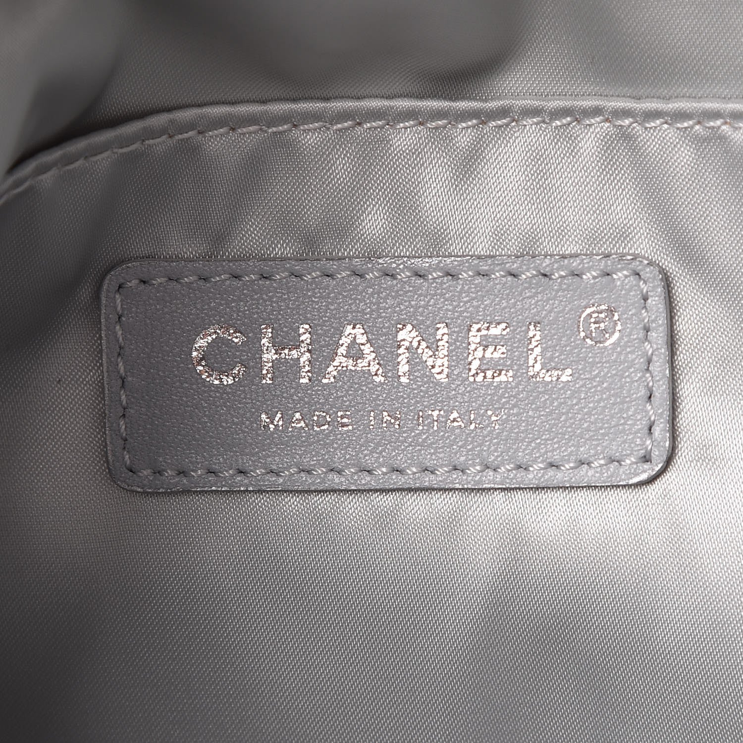 Chanel Lurex Knit Mini Pluto Glitter Backpack Grey 6 of 7