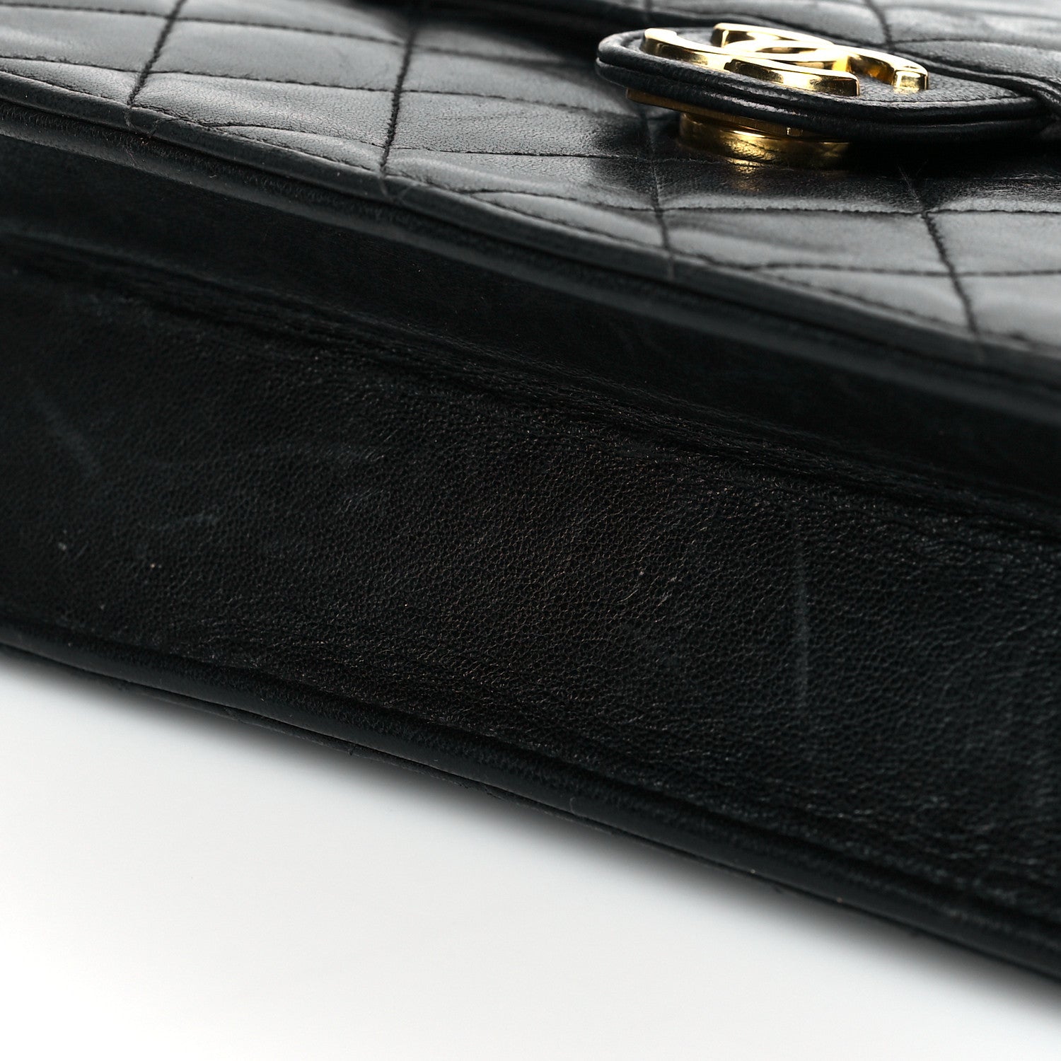 Chanel Lambskin Quilted Small Single Flap Black 10 of 11
