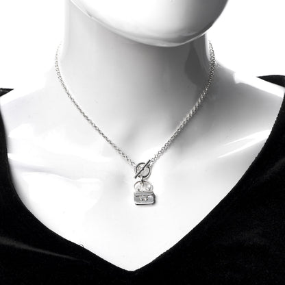 Hermes Sterling Silver Constance Amulette Pendant Necklace 2 of 5