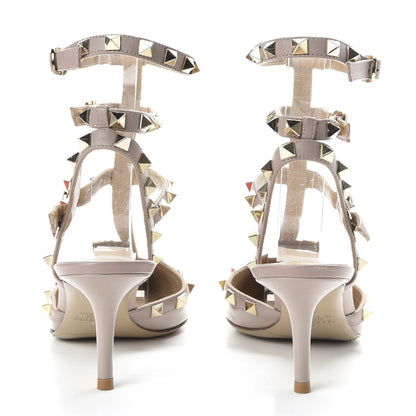 Valentino Garavani Patent Rockstud Ankle Strap 65mm Pumps 36 Poudre 6 of 9