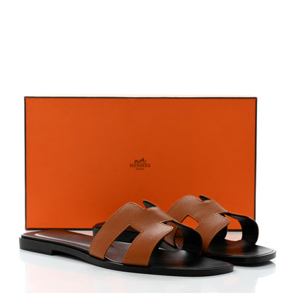 Hermes Epsom Oran Sandals 40 Gold 13 of 13