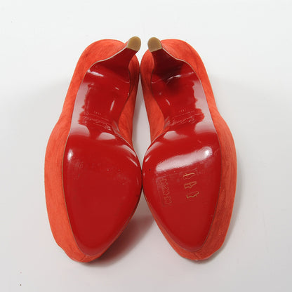 Christian Louboutin Suede Highness 160 Pumps 160 36 Red Mandarin 4 of 6