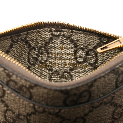 Gucci X BALENCIAGA GG Supreme Monogram Zip Card Case Beige Ebony 6 of 7