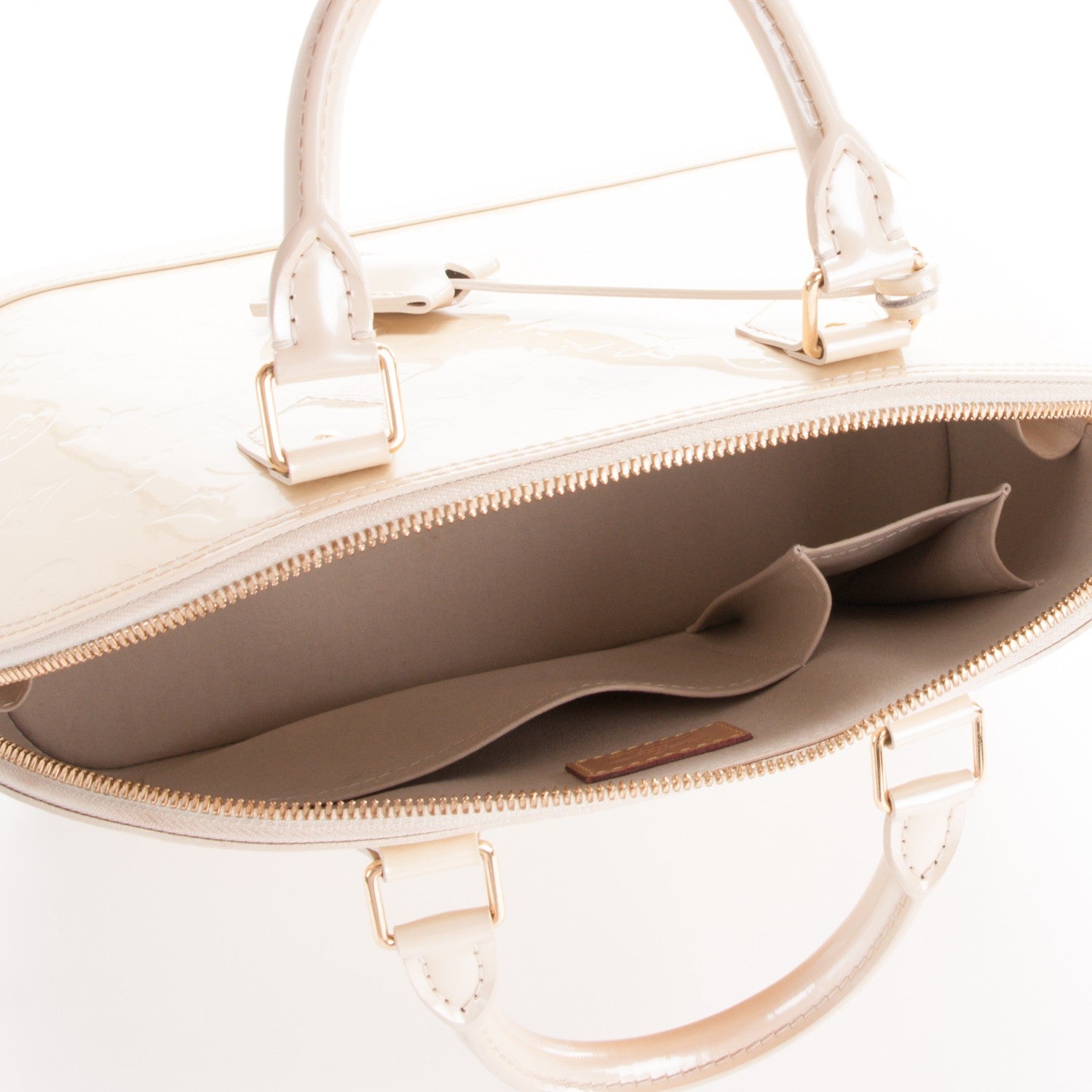 Louis Vuitton Vernis Alma PM Blanc Corail 5 of 7
