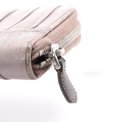 Prada Nappa Gaufre Zip Around Wallet Bambu 10 of 18