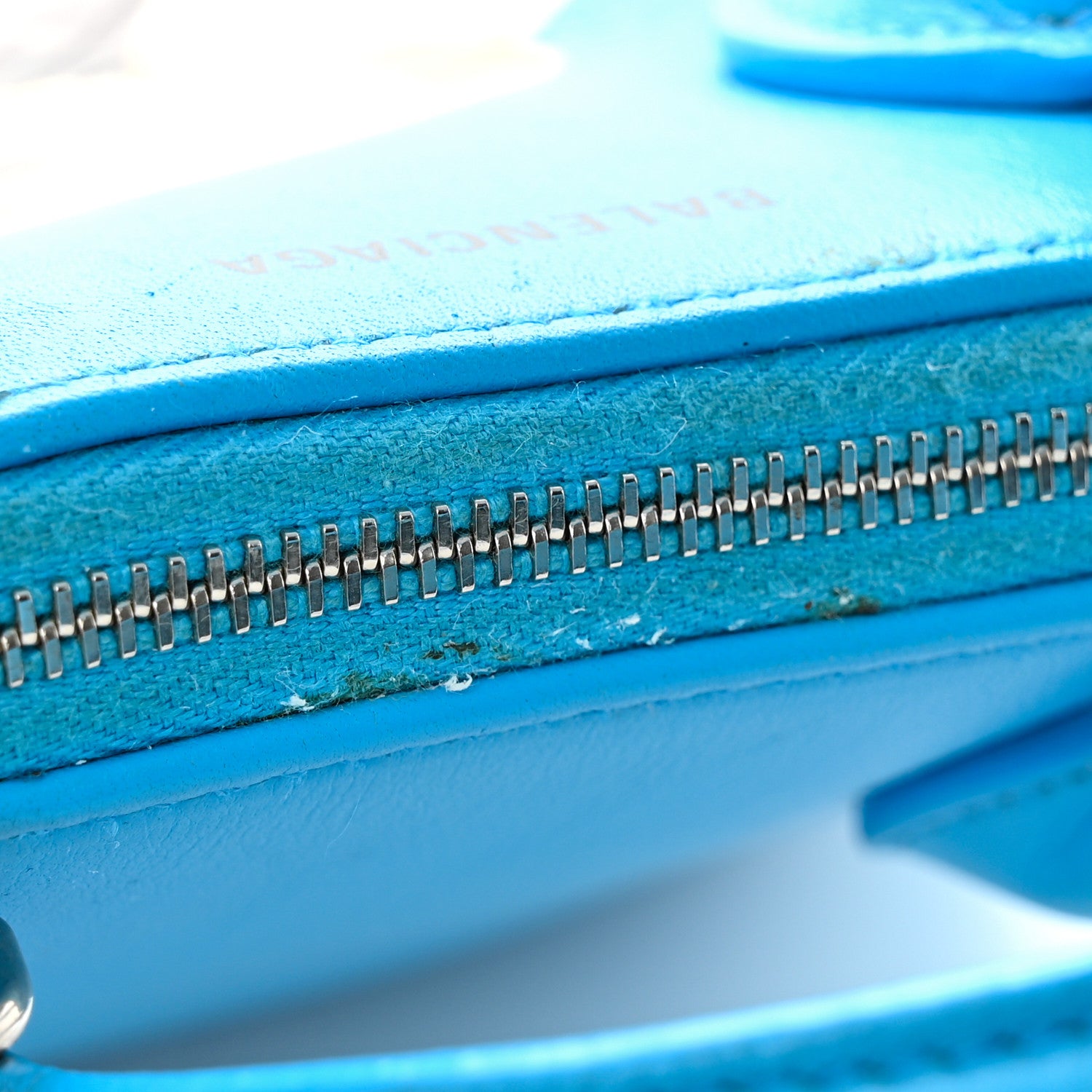 Balenciaga Soft Calfskin Puppy And Kitten XXS Ville Top Handle Bag Bleu Turquoise 10 of 10