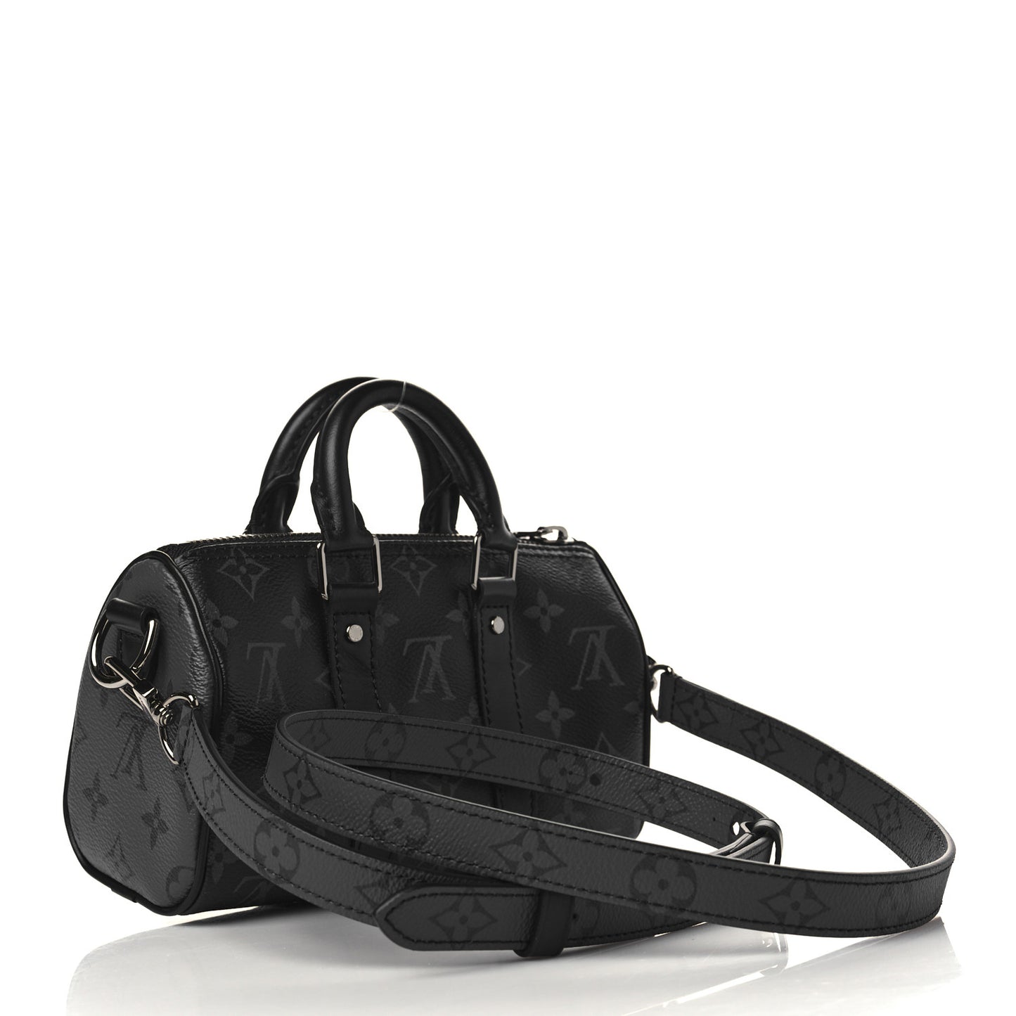 Reverse Monogram Eclipse Keepall XS Black