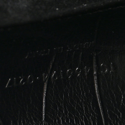 Saint Laurent Calfskin Crocodile Embossed Shopping Tote Black 9 of 14