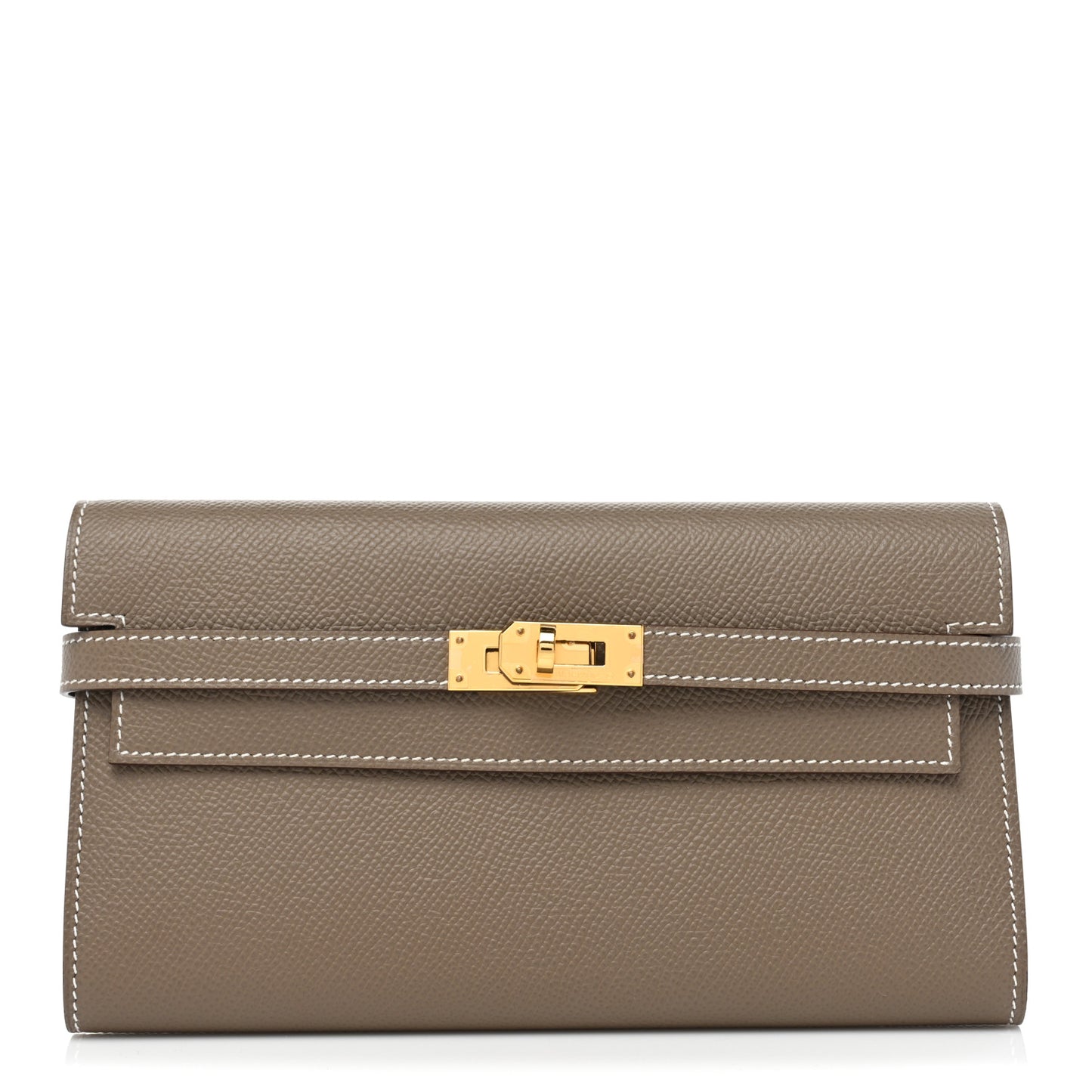 Epsom Kelly Longue Wallet Etoupe